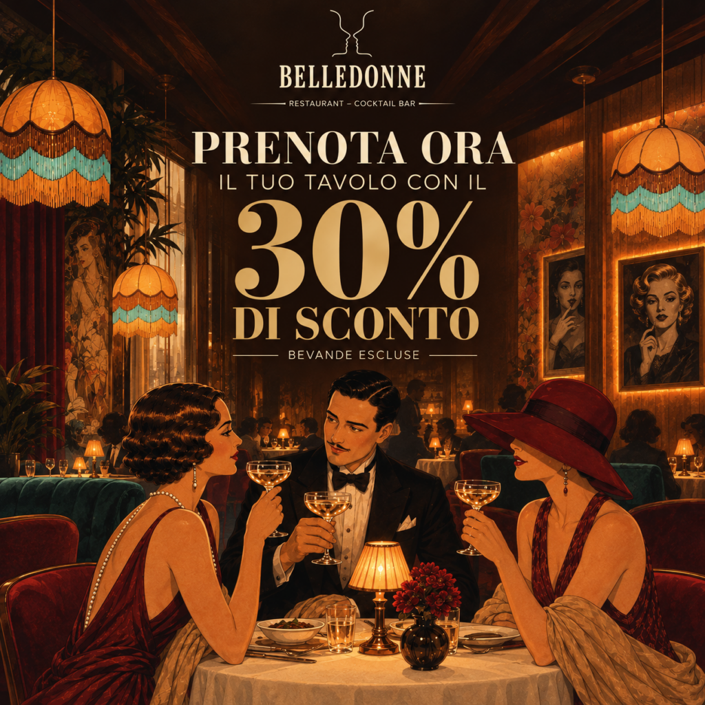 Sconto 30% – Belle Donne Ristorante