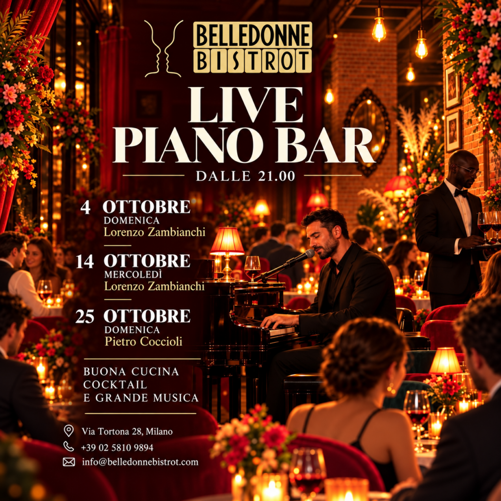 Live Piano Bar – Belle Donne Bistrot