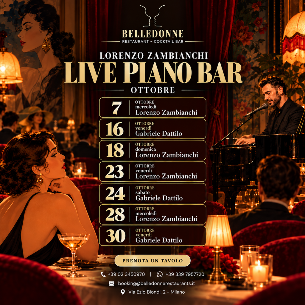 Live Piano Bar – Belle Donne Ristorante